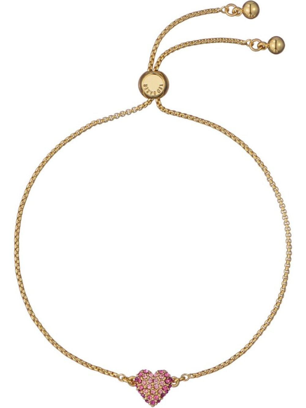 Elegant Crystal Sweetheart Adjustable Bracelet for Women - Perfect Gift